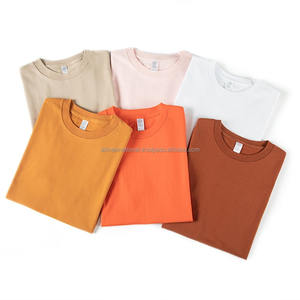 Venta al por mayor de camisetas de impresión por encargo en blanco 100% algodón peinado hombres camiseta al por mayor llanura camisetas a granel para hombre - Product Image 2