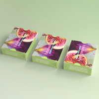 Boîte d'emballage biodégradable étanche personnalisée pour éponge à vapeur de douche florale, fabrication artisanale UV de haute qualité, impression de logo personnalisée