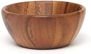 100% Ensalada de madera natural y cuenco para servir Tamaño personalizado Ligero con diseño pulido El mejor cuenco de madera para regalo - Product Image 3