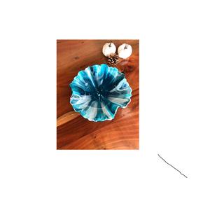 Cuenco decorativo de resina hecho a mano colorido artístico elegante centro de mesa moderno único cocina comedor elegante duradero versátil - Product Image 2