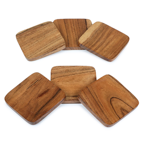 Posavasos de madera de acacia para mesa de oficina, elegante soporte para tazas y bebidas, los productos más vendidos y exigentes - Product Image 3