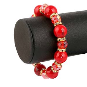 Women's Stone <b>Bracelet</b> - <b>Red</b> - Product Image 1