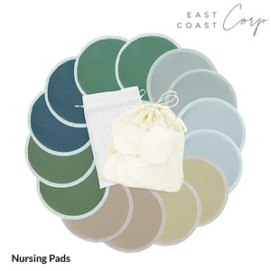 Almohadillas de lactancia lavables y reutilizables con bolsa de lavandería y bolsa de almacenamiento de viaje Almohadillas de lactancia para mayor comodidad - Product Image 1