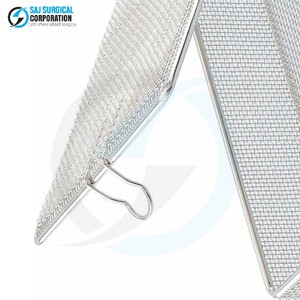 Tapa de Malla Fina de Acero Inoxidable para Cestas, Solución de Almacenamiento Manual, Duradera y Reutilizable para Instrumentos Médicos y Quirúrgicos en Hospitales - Product Image 5