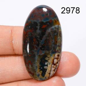 Cabochons de pierre de sang de concepteur de pierre précieuse de guérison de pierre de sang naturelle de qualité supérieure 100% par le grossiste indien aux prix en vrac OEM - Product Image 2