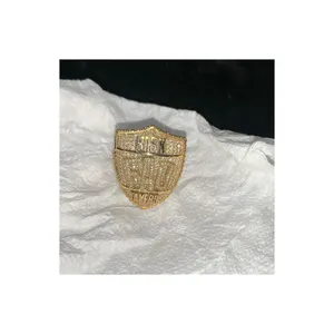 Стильное 14-каратное кольцо с бриллиантом из белого золота с натуральным Vvs Moissanite для мужчин