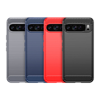 Coque de téléphone arrière en TPU léger de haute qualité, peinte aux UV, antichoc, anti-chute, en fibre de carbone, couleur unie, compatible multi-marques