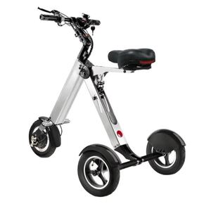 ES35 3-Wheel Mobility Scooter – Folding <b>Backrest</b> Seat, Lightweight Adult Electric Tricycle with Removable Battery, 10-Inch Wheel - Product Image 3