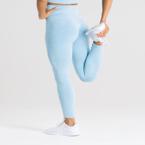 Date Respirant Personnalisé Femmes Haute Élastique Yoga Pantalon Collants À Séchage Rapide Sport Solide Couleur Leggings Avec Poche - Product Image 2