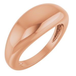 Stuller <b>Dome</b> <b>Ring</b> 14K Gold for Wedding-Model 50199:765271P - Product Image 1