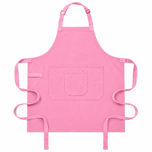 Delantal Rosa Clásico Ecológico con Bolsillo Frontal, 100% Lona de Algodón, Lavable a Máquina, para Cocinar y Uso Diario - Product Image 6