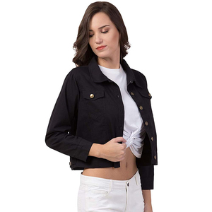 Vente en gros de nouvelle veste en jean personnalisée pour femmes grande taille veste écologique à séchage rapide pour femmes avec service OEM - Product Image 1