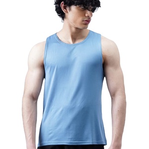 <b>Men</b> Cotton Polyester Fsbric <b>Singlet</b> Sleeveless Gym Wear Tank Top With Logo Printing Multiple Colors And Sizes - Product Image 1