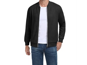 Chaqueta Varsity Personalizada para Hombre, Impermeable, Cortavientos y Transpirable, con Mangas de Cuero y Forro Polar, en Diseño y Color a Elección - Product Image 2