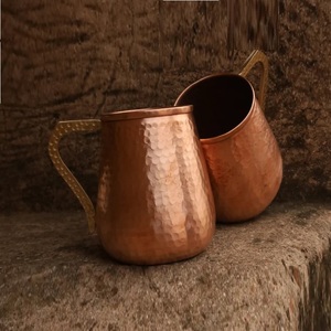 Moscow Mule Tasse en cuivre avec poignée en laiton Barware Nouvelle arrivée Tendance Design Tasse à bière pour les portions de bar et de mariage - Product Image 3