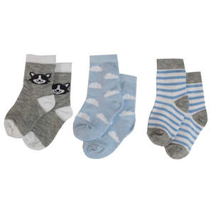 Lot de 3 paires de chaussettes pour bébé garçon en coton 100% tricoté, respirantes, antidérapantes, style décontracté, avec motif de dessin animé imprimé pour l'été et le printemps - Product Image 6