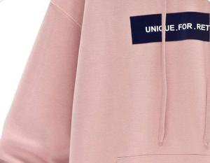 2023 vente chaude coton à capuche jeunes femmes mode court rétractile couleur épaule à capuche haute qualité femmes sweats à capuche - Product Image 4