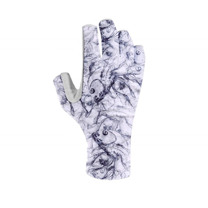 Gants de pêche pour hommes, demi-doigts, impression par sublimation, synthétiques, unisexes, toutes saisons, à enfiler, fabriqués au Pakistan - Product Image 2