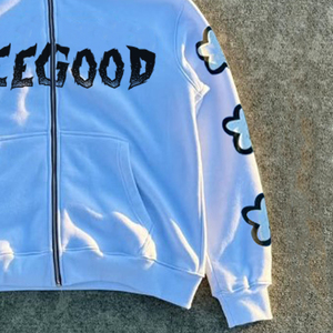 เสื้อสเวตเตอร์แบบมีซิปสำหรับผู้ชายเสื้อมีฮู้ดแบบสวมหัวโอเวอร์ไซส์ผ้าฝ้าย100% ออกแบบได้ตามต้องการสำหรับฤดูหนาว - Product Image 4