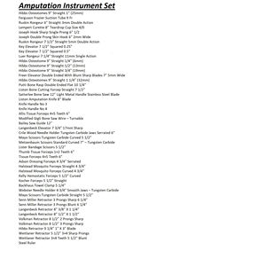 Instrumento de cirugía Kit de instrumentos de amputación de grado profesional para técnicas quirúrgicas precisas y controladas Kit de cirugía - Product Image 2