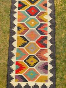 Tissé à la main Jute/laine tapis Flatweave usage domestique tapis sur mesure indien en Inde adulte médaillon Rectangle maître Arts pile plate - Product Image 6