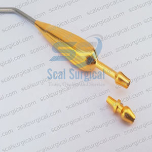 Tube d'aspiration Yankauer avec embout et connecteur amovibles, poignée d'aspiration chirurgicale réutilisable pour la chirurgie générale - Product Image 2