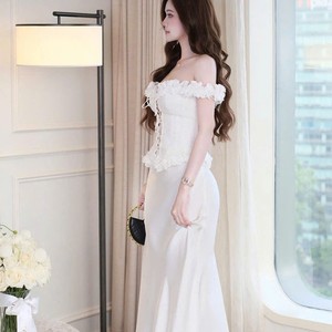 Vestido Largo Elegante sin Tirantes para Mujer, Estilo Corsé, para Eventos Nocturnos, OEM - Product Image 2