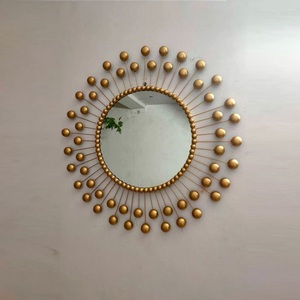 Espejo de pared decorativo de metal de vidrio de alta calidad de lujo moderno para sala de estar dormitorio y oficina para uso en hoteles - Product Image 5