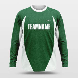 Camiseta Deportiva Holgada de Manga Larga Personalizada Color Verde Nube para Tiro - Product Image 1