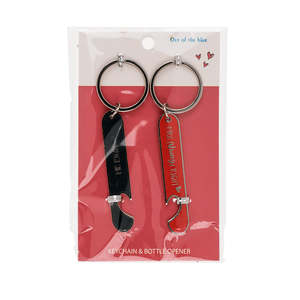 Sr. Right & Mrs. Juego de 2 Llaveros Metálicos Personalizados Always Right - Abrebotellas de Latón y Aleación con Impresión UV para Llaves - Product Image 4
