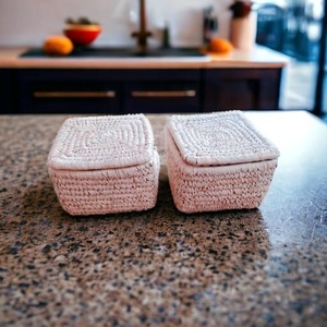 Caja de cesta de almacenamiento cuadrada Sabai Grass ecológica hecha a mano, precio al por mayor, herramientas de hierbas y especias para uso doméstico - Product Image 6