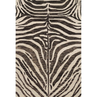 Ensembles de tapis en laine moderne fait à la main motif zèbre noir ivoire tapis imprimé animal lavable matériel de jute tufté à la main pour pique-nique à la maison
