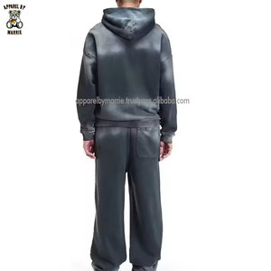 Ensemble de survêtement vintage en tissu doux pour homme, manches longues, pour la gym, le fitness, la course à pied et l'entraînement – En promotion - Product Image 3