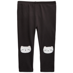 Leggings First Impressions Black Cat per bambine, taglia 6-9 mesi, pantaloncini morbidi ed eleganti per neonate - Product Image 1