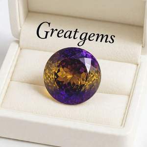 พลอยอเมทรีนจากธรรมชาติ12.50กะรัตสีเหลืองพลอยเจียระไนแบบสุกใสเหมาะสำหรับทำเครื่องประดับ - Product Image 2