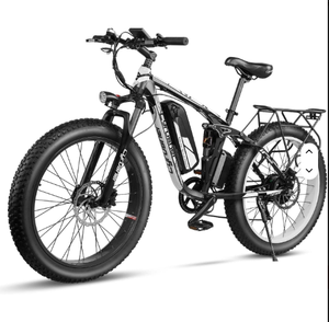 Vélo électrique Cyru-Sher XF800 de haute qualité - Suspension intégrale 750W - Pneus larges 20 pouces - Vélo de montagne électrique - Frein à disque - Vitesse unique - Product Image 1