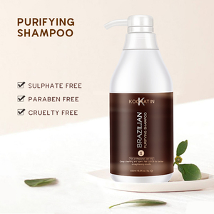 Ensemble de traitement à la kératine brésilienne professionnel, shampooing et après-shampoing pour cheveux, hydratant et nourrissant, produit réparateur pour cheveux - Product Image 2