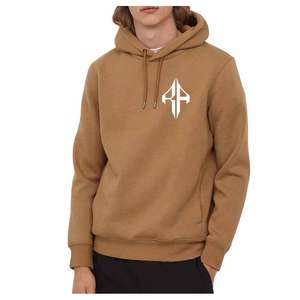 เสื้อฮู้ดแบบสวมหัวของผู้ชายผ้าคอตตอน100% พิมพ์ลายซิลค์สกรีนโลโก้ตามสั่ง - Product Image 3