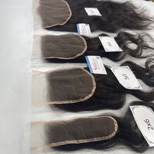 Extensiones de cabello con cierre de encaje de cabello crudo de alta calidad 100% cabello humano vietnamita liso natural y color de proveedor mayorista - Product Image 1