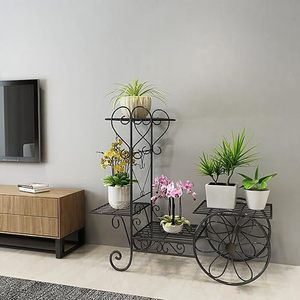 Vente chaude Fer Fleur Rack Affichage Plante Stand Décoratif Fer Métal Plante Stand Jardin Balcon En Haute Qualité - Product Image 2