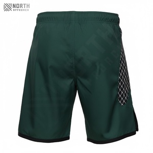 Shorts de combat MMA pour hommes de haute qualité, personnalisables, vierges, à motif uni, anti-plis, teinture unie, prix de gros, vente chaude - Product Image 4