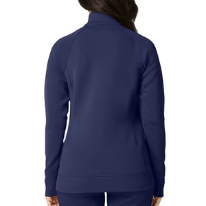 Veste d'hôpital médical de meilleure qualité pour femmes en gros Gommage d'hôpital Soins infirmiers Zip Up Confortable Durable Léger avec poches - Product Image 5