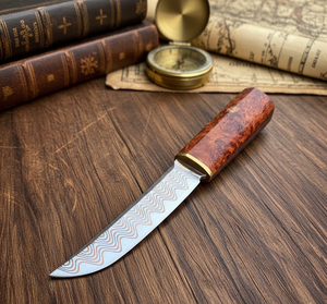 Cuchillo de Supervivencia y Caza para Exteriores, Personalizable, de Grado Industrial, Huali Sakura VG10, Afilado, de Alta Dureza, Recto, con Mango de Plástico - Product Image 2