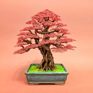 Bonsaï en cuivre rose fabriqué à la main prêt à expédier arbre artificiel pour la paix intérieure améliorant le <span class=keywords><strong>bien</strong></span>-<span class=keywords><strong>être</strong></span> et les rêves inspirants - Product Image 5