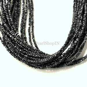 ลูกปัดเพชรดิบสีดำธรรมชาติ ขนาด 2-3 มม. แบบหยาบ ไม่เจียระไน สำหรับทำเครื่องประดับ ราคาโรงงานขายส่ง - Product Image 4