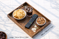 Magnifique ensemble tendance de 2 plateaux de service en bois à motif nature morte, lavables au lave-vaisselle, mobiles, style Art Déco, pour mariages, anniversaires, Pâques et autres occasions