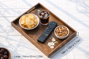 Magnifique ensemble tendance de 2 plateaux de service en bois, motif floral peint à la main, passe au lave-vaisselle, style Art Déco mobile, pour les occasions de Diwali - Product Image 5