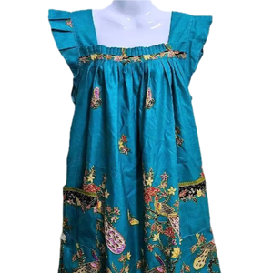 ชุดเดรสลำลองผ้าฝ้ายสำหรับผู้หญิง |   ชุดนอนสไตล์บาติกไทย แขนระบาย มีกระเป๋า |   ชุดอยู่บ้านที่ใส่สบาย - Product Image 3