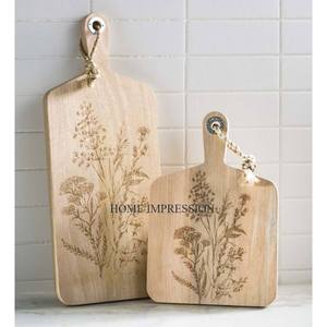 Set of 2 Different Sizes Marble and Wood Chopping Vegetable Boards Wholesale Custom Shape Kitchen Usage Chopping Board in India - Product Image 6