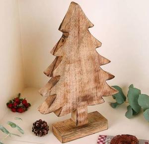 Artisan new design wooden <b>christmas</b> <b>table</b> centerpiece with unique shapes natural textures and festive <b>decor</b> - Product Image 6